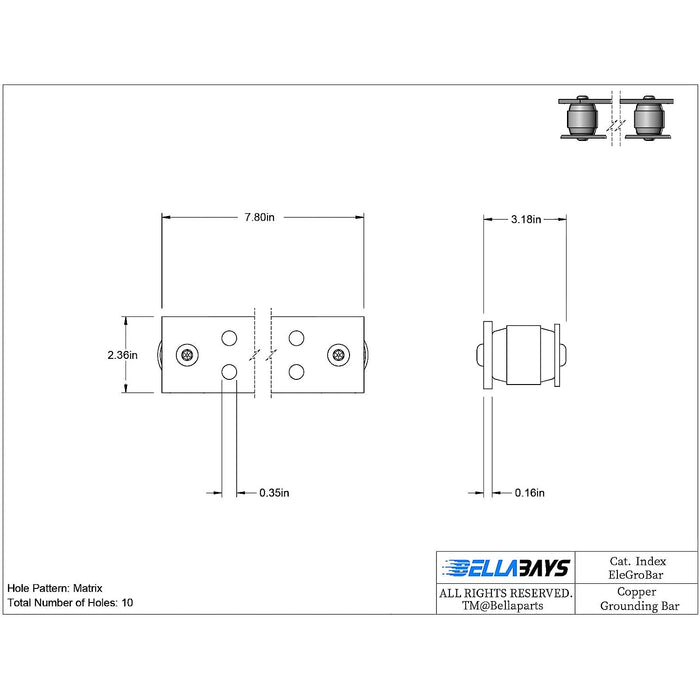 electrical panel ground bar