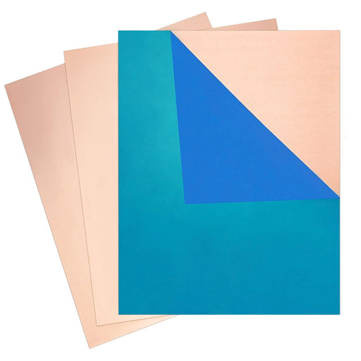 3 Pcs 28 Gauge 8" x 10" Copper Sheet