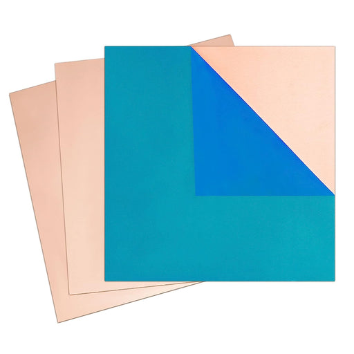 3 Pcs 24 Gauge 0.51mm 16oz  8" x 8" Copper Sheet
