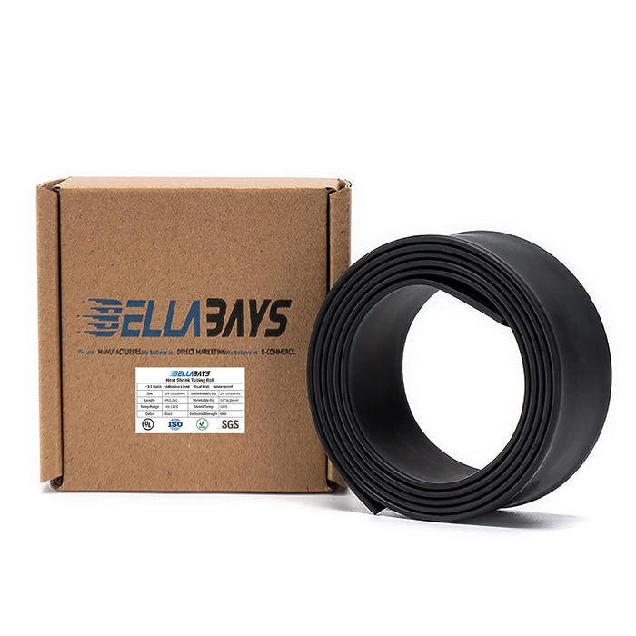 3 4 Inch Black Heat Shrink Tubing
