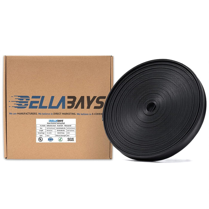 5 8 Inch 60 Ft Black Heat Shrink Tubing