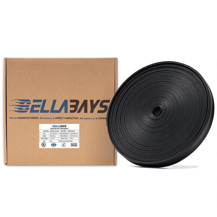 5 8 Inch Black Heat Shrink Tubing