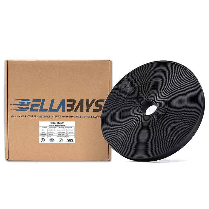 1/2 Inch Black Heat Shrink Tubing