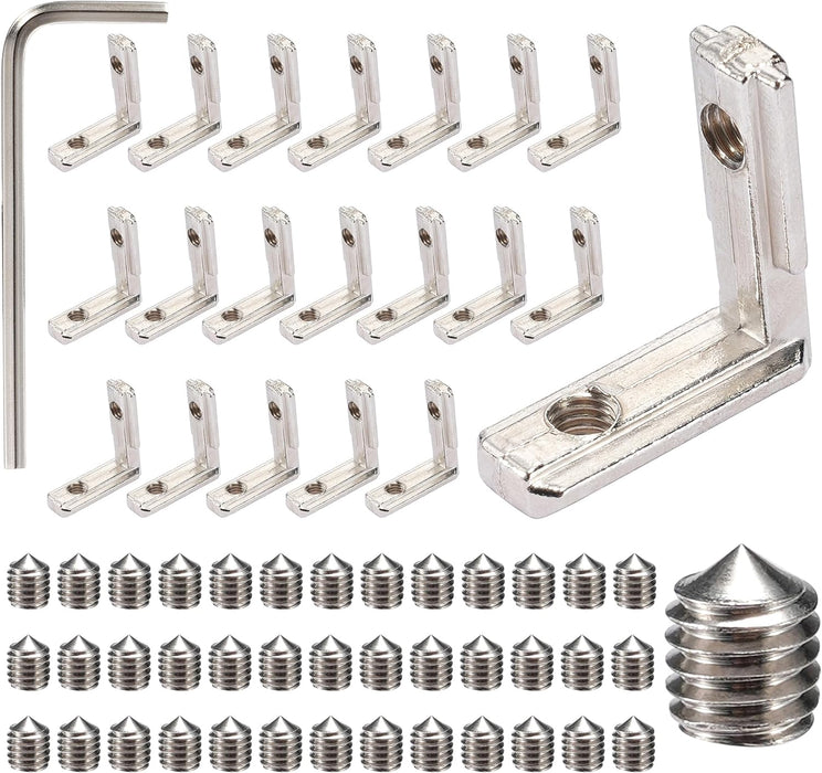L-Shape Inside Corner Connector Set Silver