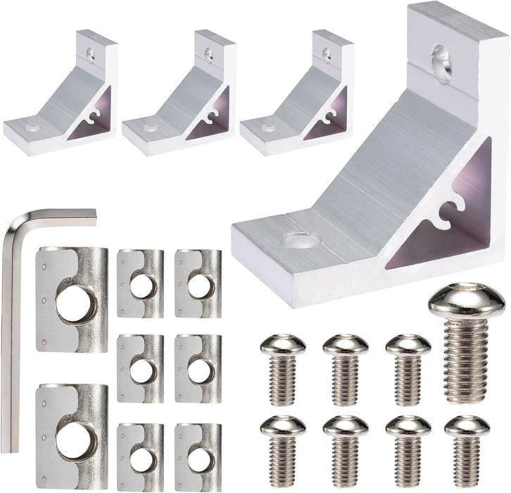 Heavy Corner Bracket Set Silver