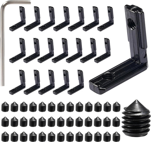L-Shape Inside Corner Connector Set Black