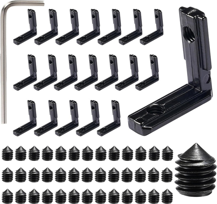 L-Shape Inside Corner Connector Set Black