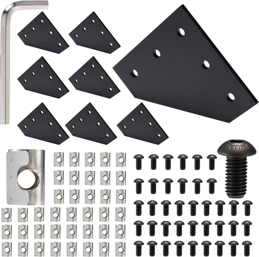 L-Shape Corner Joint Plate Set Black for 40 Series
