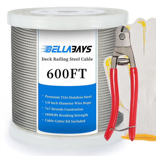 1 8 stainless steel cable 600 ft