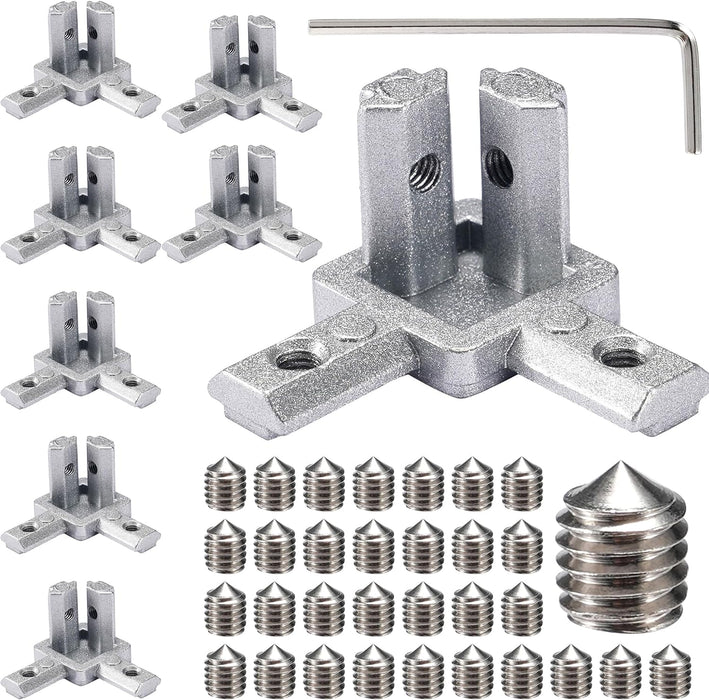 3-Way End Corner Bracket Set Silver for 2020 Series