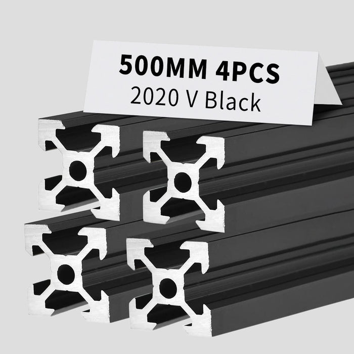 500mm 2020 v-slot aluminum black