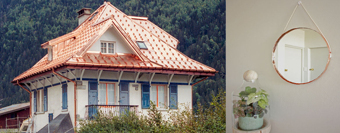 copper sheet metal roofing
