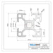 3030 aluminum extrusion dimensions