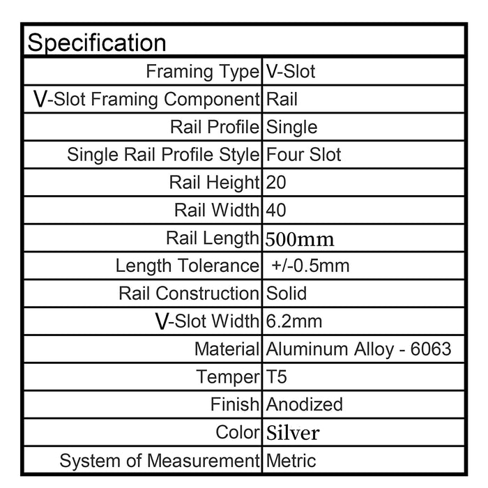 2040 v slot aluminum profile extrusion