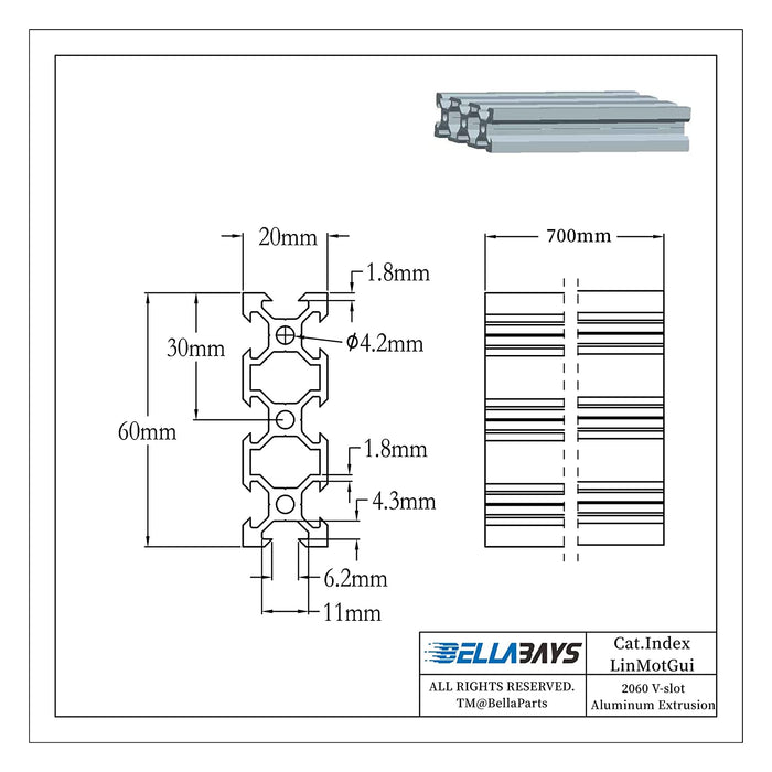 2060 aluminum extrusion