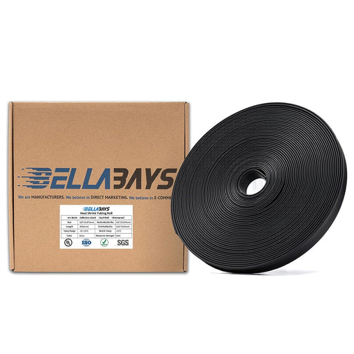 5/8 Inch Black Heat Shrink Tubing Roll 
